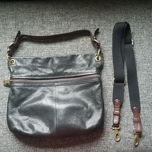 🔴 Fossil Brown Leather Crossbody Bag